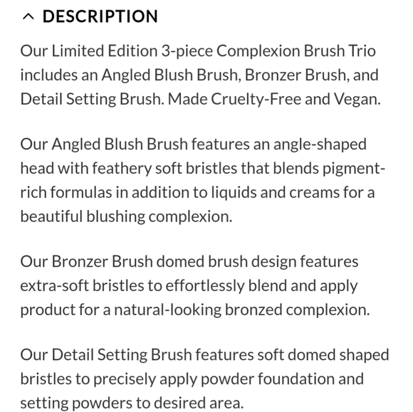 Jazmine Complexion Essentials brush set - Picture 2 of 3